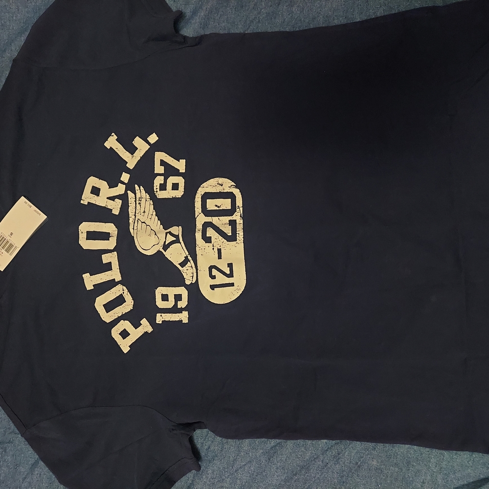 Polo R.L. Graphic Tee in Navy